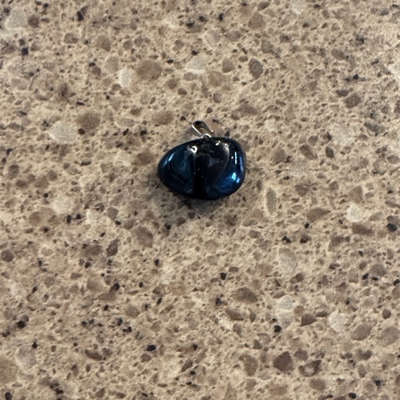 Natural Stone Pendant Necklace - Multi-Color Polished Gemstones - Picture 4 of 11